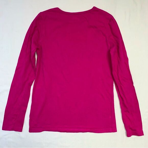 Fox Glitter Shirt Girls Large 10-12 Pink Gold Top Blouse Long Sleeve Fall Winter - Picture 2 of 6